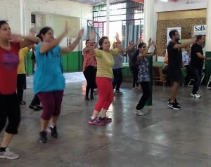 Fitness workshop held in junior wing of Satluj Public School